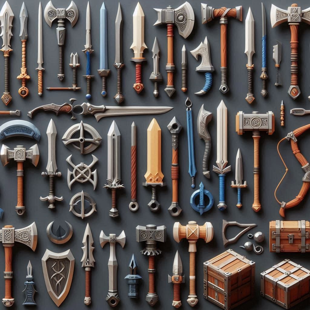 Blockbench Weapon Models